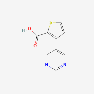 3-(Pyrimidin-5-yl)thiophene-2-carboxylic acid - 