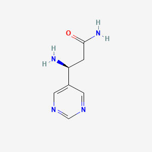 (3S)-3-Amino-3-(pyrimidin-5-yl)propanamide - 