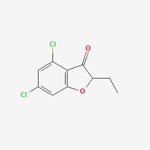 4,6-Dichloro-2-ethyl-2,3-dihydro-1-benzofuran-3-one - 