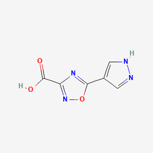 5-(1H-pyrazol-4-yl)-1,2,4-oxadiazole-3-carboxylic acid - 
