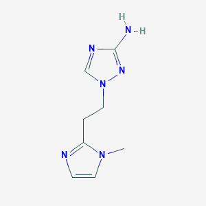 1-[2-(1-Methyl-1H-imidazol-2-yl)ethyl]-1H-1,2,4-triazol-3-amine - 