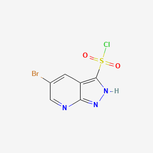 5-Bromo-1h-pyrazolo[3,4-b]pyridine-3-sulfonyl chloride - 