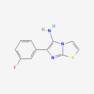 6-(3-Fluorophenyl)imidazo[2,1-b][1,3]thiazol-5-amine - 