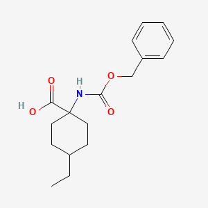 1-{[(Benzyloxy)carbonyl]amino}-4-ethylcyclohexane-1-carboxylic acid - 