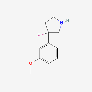 3-Fluoro-3-(3-methoxyphenyl)pyrrolidine - 