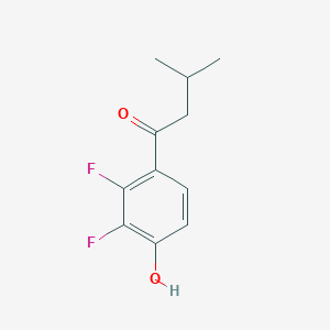 1-(2,3-Difluoro-4-hydroxyphenyl)-3-methylbutan-1-one - 