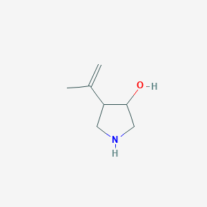 4-(Prop-1-EN-2-YL)pyrrolidin-3-OL - 