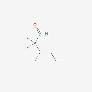 1-(Pentan-2-yl)cyclopropane-1-carbaldehyde - 