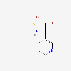 2-Methyl-N-[3-(pyridin-3-yl)oxetan-3-yl]propane-2-sulfinamide - 