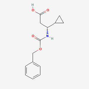 (3R)-3-{[(benzyloxy)carbonyl]amino}-3-cyclopropylpropanoic acid - 