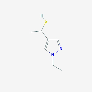 1-(1-ethyl-1H-pyrazol-4-yl)ethane-1-thiol - 
