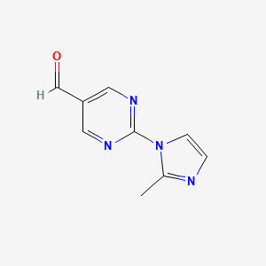2-(2-Methyl-1H-imidazol-1-YL)pyrimidine-5-carbaldehyde - 