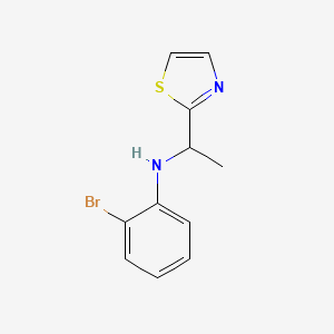 2-bromo-N-[1-(1,3-thiazol-2-yl)ethyl]aniline - 