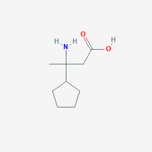 3-Amino-3-cyclopentylbutanoic acid - 1270353-92-8