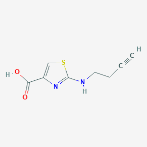 2-[(But-3-yn-1-yl)amino]-1,3-thiazole-4-carboxylic acid - 