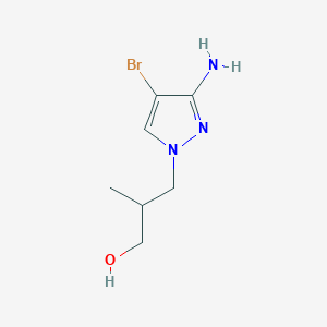 3-(3-Amino-4-bromo-1H-pyrazol-1-yl)-2-methylpropan-1-ol - 