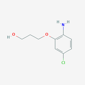 1-Propanol, 3-(2-amino-5-chlorophenoxy)- - 