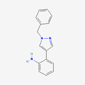 2-(1-Benzyl-1H-pyrazol-4-YL)aniline - 