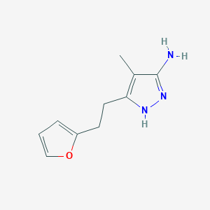 3-[2-(Furan-2-YL)ethyl]-4-methyl-1H-pyrazol-5-amine - 