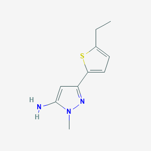 3-(5-ethylthiophen-2-yl)-1-methyl-1H-pyrazol-5-amine - 