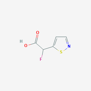 2-Fluoro-2-(1,2-thiazol-5-yl)acetic acid - 