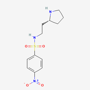 4-Nitro-N-{2-[(2R)-pyrrolidin-2-yl]ethyl}benzene-1-sulfonamide - 