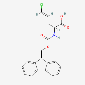 5-Chloro-2-({[(9H-fluoren-9-yl)methoxy]carbonyl}amino)pent-4-enoic acid - 