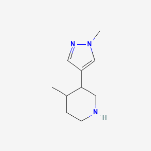 4-Methyl-3-(1-methyl-1H-pyrazol-4-YL)piperidine - 