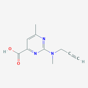 6-Methyl-2-[methyl(prop-2-yn-1-yl)amino]pyrimidine-4-carboxylic acid - 