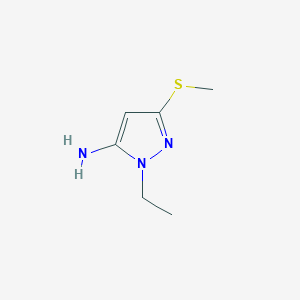 1-ethyl-3-(methylsulfanyl)-1H-pyrazol-5-amine - 