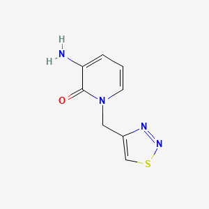 3-Amino-1-[(1,2,3-thiadiazol-4-yl)methyl]-1,2-dihydropyridin-2-one - 