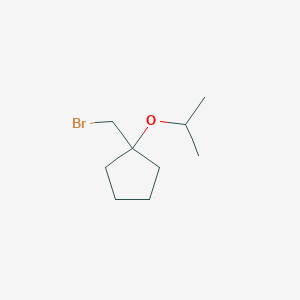1-(Bromomethyl)-1-(propan-2-yloxy)cyclopentane - 
