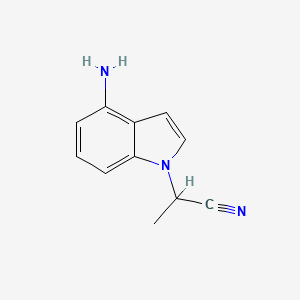 2-(4-Amino-1H-indol-1-yl)propanenitrile - 