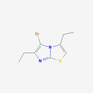 5-Bromo-3,6-diethylimidazo[2,1-b][1,3]thiazole - 