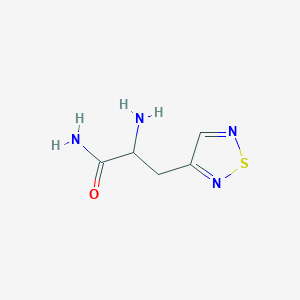 2-Amino-3-(1,2,5-thiadiazol-3-yl)propanamide - 