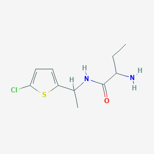 2-amino-N-[1-(5-chlorothiophen-2-yl)ethyl]butanamide - 