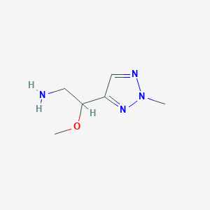 2-Methoxy-2-(2-methyl-2H-1,2,3-triazol-4-yl)ethan-1-amine - 