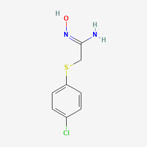 2-[(4-chlorophenyl)sulfanyl]-N'-hydroxyethanimidamide - 