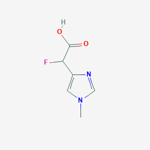 2-fluoro-2-(1-methyl-1H-imidazol-4-yl)acetic acid - 