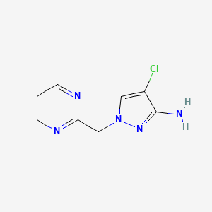 4-Chloro-1-[(pyrimidin-2-yl)methyl]-1H-pyrazol-3-amine - 