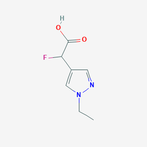 2-(1-ethyl-1H-pyrazol-4-yl)-2-fluoroacetic acid - 