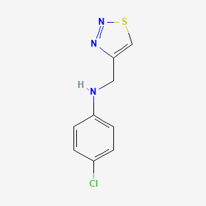 4-chloro-N-(1,2,3-thiadiazol-4-ylmethyl)aniline - 