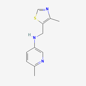 6-Methyl-N-[(4-methyl-1,3-thiazol-5-yl)methyl]pyridin-3-amine - 
