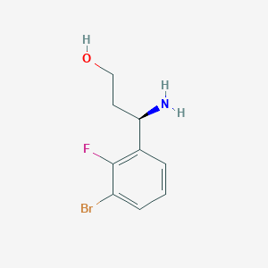 (3R)-3-Amino-3-(3-bromo-2-fluorophenyl)propan-1-OL - 