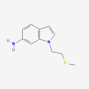 1-[2-(Methylsulfanyl)ethyl]-1H-indol-6-amine - 