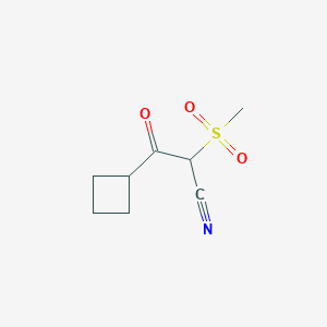 3-Cyclobutyl-2-methanesulfonyl-3-oxopropanenitrile - 