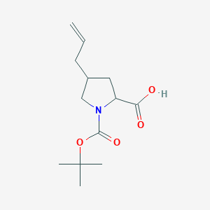 4-Allyl-1-(tert-butoxycarbonyl)pyrrolidine-2-carboxylic acid - 