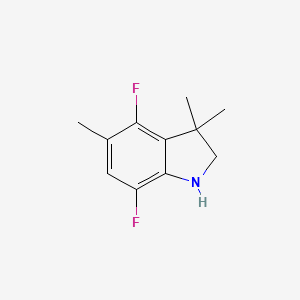 4,7-Difluoro-3,3,5-trimethyl-2,3-dihydro-1H-indole - 