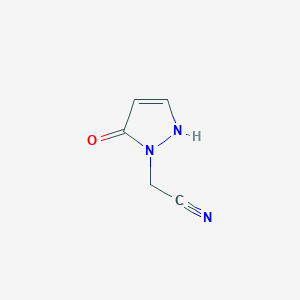 2-(5-hydroxy-1H-pyrazol-1-yl)acetonitrile - 