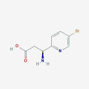 (3S)-3-amino-3-(5-bromopyridin-2-yl)propanoic acid - 
